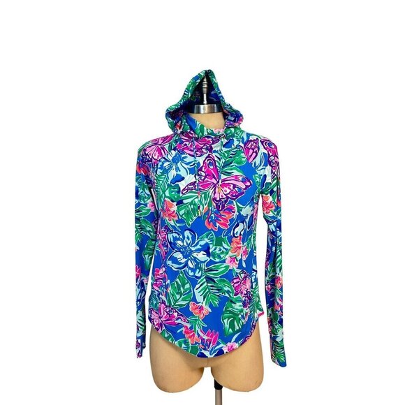 Lilly Pulitzer UPF 50+ Chilly Lilly Lilblock popover XS Hooded Face Mask XXS - Picture 5 of 9